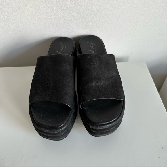 Free People Harbor Flatform Platform Leather Sandals - Picture 3 of 6